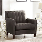 Ensemble canapé, causeuse et fauteuil Hydeline Ennis en cuir pleine fleur - Canapé, causeuse, fauteuil