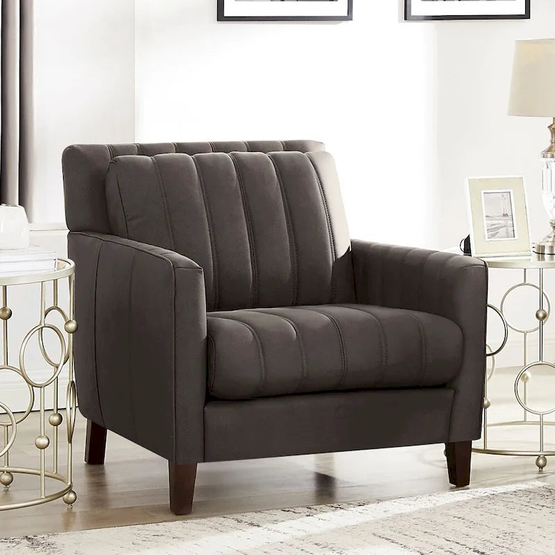 Ensemble canapé, causeuse et fauteuil Hydeline Ennis en cuir pleine fleur - Canapé, causeuse, fauteuil