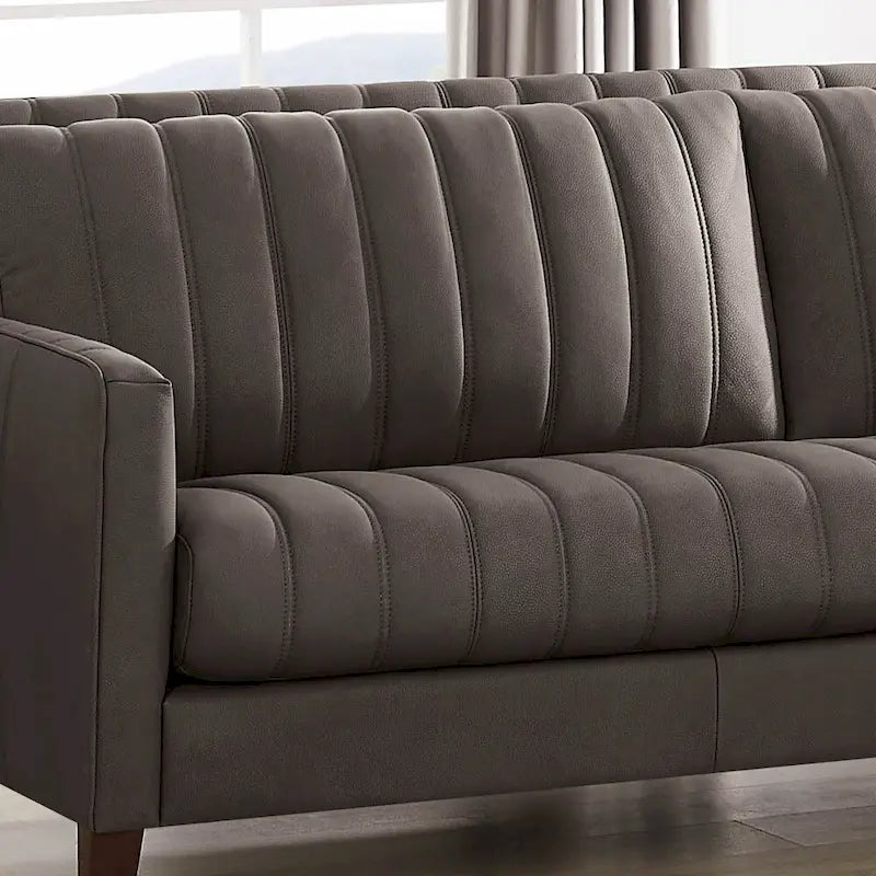 Ensemble canapé, causeuse et fauteuil Hydeline Ennis en cuir pleine fleur - Canapé, causeuse, fauteuil