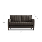 Ensemble canapé, causeuse et fauteuil Hydeline Ennis en cuir pleine fleur - Canapé, causeuse, fauteuil