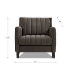 Ensemble canapé, causeuse et fauteuil Hydeline Ennis en cuir pleine fleur - Canapé, causeuse, fauteuil