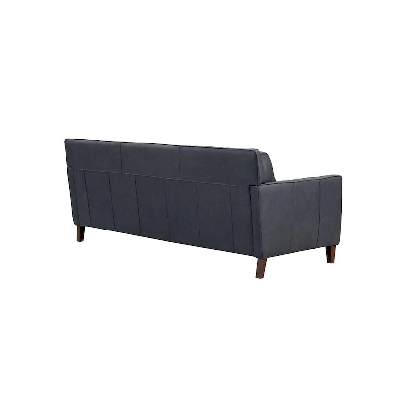 Ensemble canapé, causeuse et fauteuil Hydeline Ennis en cuir pleine fleur - Canapé, causeuse, fauteuil