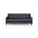 Ensemble canapé, causeuse et fauteuil Hydeline Ennis en cuir pleine fleur - Canapé, causeuse, fauteuil