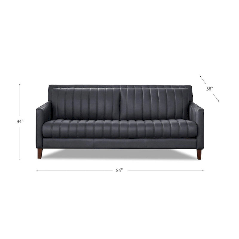 Ensemble canapé, causeuse et fauteuil Hydeline Ennis en cuir pleine fleur - Canapé, causeuse, fauteuil
