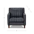 Ensemble canapé, causeuse et fauteuil Hydeline Ennis en cuir pleine fleur - Canapé, causeuse, fauteuil