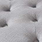Banc ottoman de rangement capitonné, repose-pieds rectangulaire