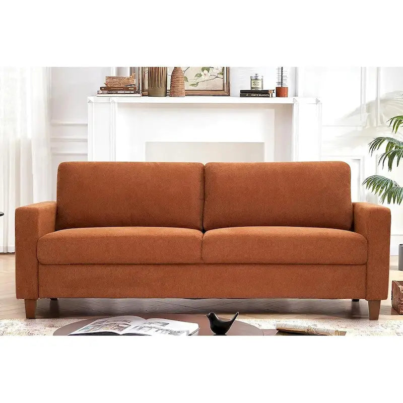 Ensemble canapé et causeuse 2 pièces Miles de US Pride Furniture avec coussins de dossier réversibles, style moderne du milieu du siècle