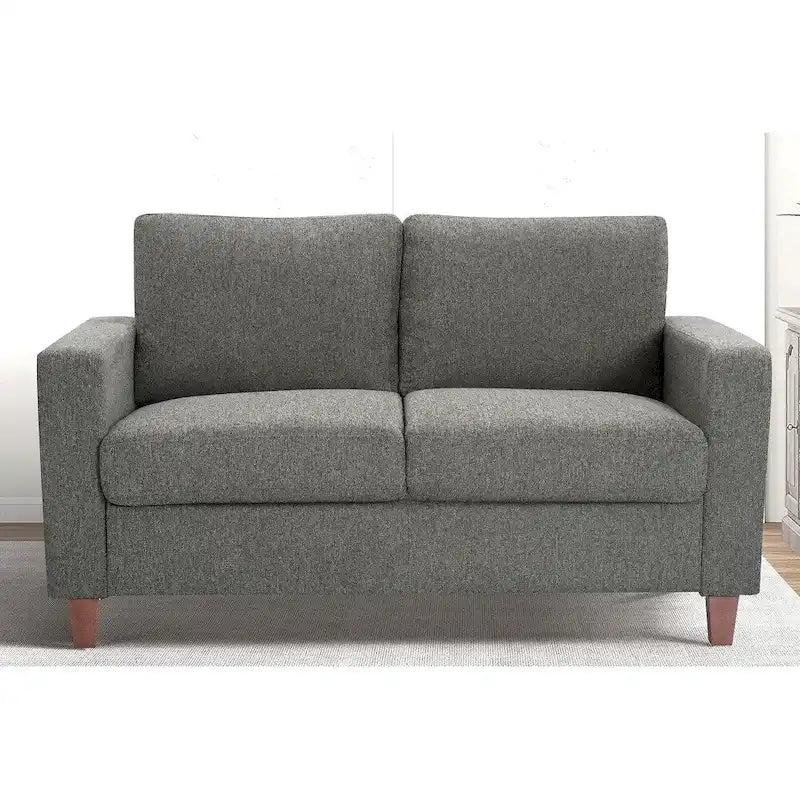 Ensemble canapé et causeuse 2 pièces Miles de US Pride Furniture avec coussins de dossier réversibles, style moderne du milieu du siècle