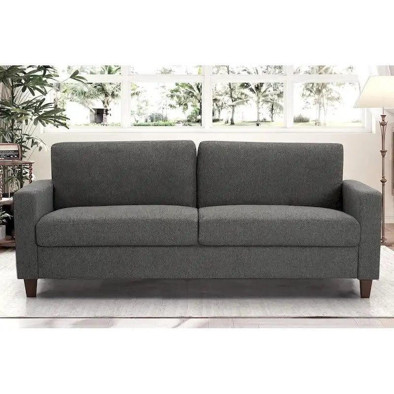 Ensemble canapé et causeuse 2 pièces Miles de US Pride Furniture avec coussins de dossier réversibles, style moderne du milieu du siècle