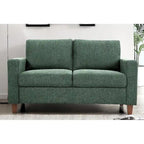 Ensemble canapé et causeuse 2 pièces Miles de US Pride Furniture avec coussins de dossier réversibles, style moderne du milieu du siècle