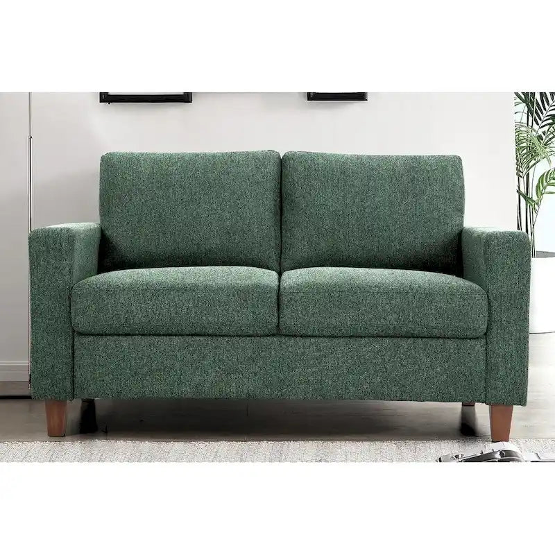 Ensemble canapé et causeuse 2 pièces Miles de US Pride Furniture avec coussins de dossier réversibles, style moderne du milieu du siècle