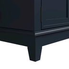 Meuble TV rustique de 183 cm (72 pouces) de large avec étagères réglables et rangement dissimulé - Largeur : 183 cm (72 pouces)