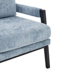Fauteuil d'appoint rembourré en chenille Kelly de style moderne du milieu du siècle de Roundhill Furniture