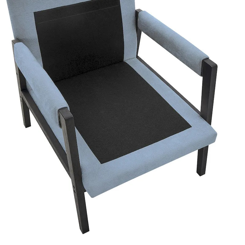 Fauteuil d'appoint rembourré en chenille Kelly de style moderne du milieu du siècle de Roundhill Furniture
