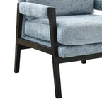Fauteuil d'appoint rembourré en chenille Kelly de style moderne du milieu du siècle de Roundhill Furniture