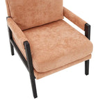 Fauteuil d'appoint rembourré en chenille Kelly de style moderne du milieu du siècle de Roundhill Furniture