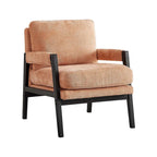 Fauteuil d'appoint rembourré en chenille Kelly de style moderne du milieu du siècle de Roundhill Furniture