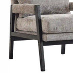 Fauteuil d'appoint rembourré en chenille Kelly de style moderne du milieu du siècle de Roundhill Furniture