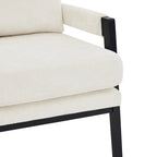 Fauteuil d'appoint rembourré en chenille Kelly de style moderne du milieu du siècle de Roundhill Furniture