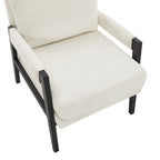 Fauteuil d'appoint rembourré en chenille Kelly de style moderne du milieu du siècle de Roundhill Furniture