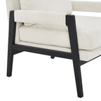 Fauteuil d'appoint rembourré en chenille Kelly de style moderne du milieu du siècle de Roundhill Furniture