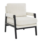 Fauteuil d'appoint rembourré en chenille Kelly de style moderne du milieu du siècle de Roundhill Furniture