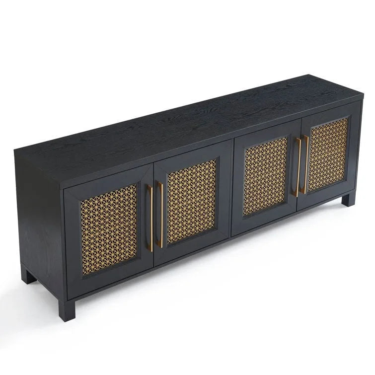 Meuble TV en bois 69,5 cm, console multimédia, centre de divertissement