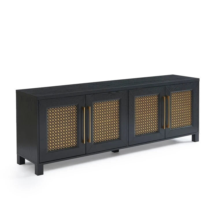 Meuble TV en bois 69,5 cm, console multimédia, centre de divertissement