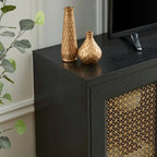 Meuble TV en bois 69,5 cm, console multimédia, centre de divertissement