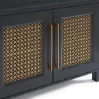 Meuble TV en bois 69,5 cm, console multimédia, centre de divertissement