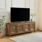 Meuble TV en bois 69,5 cm, console multimédia, centre de divertissement