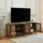 Meuble TV en bois 69,5 cm, console multimédia, centre de divertissement