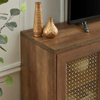 Meuble TV en bois 69,5 cm, console multimédia, centre de divertissement