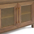 Meuble TV en bois 69,5 cm, console multimédia, centre de divertissement