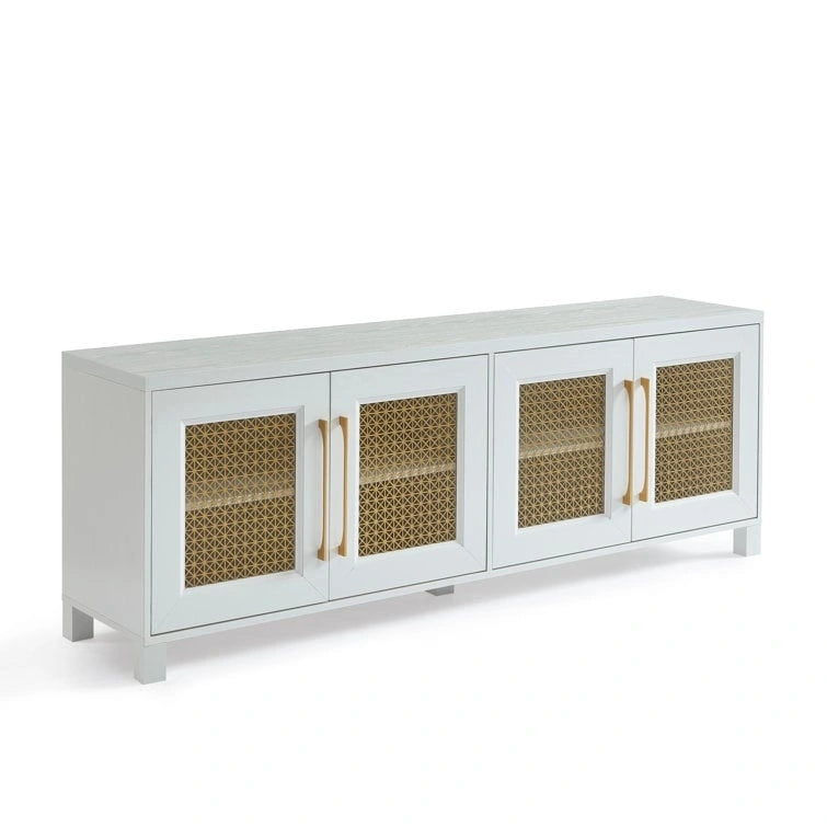 Meuble TV en bois 69,5 cm, console multimédia, centre de divertissement