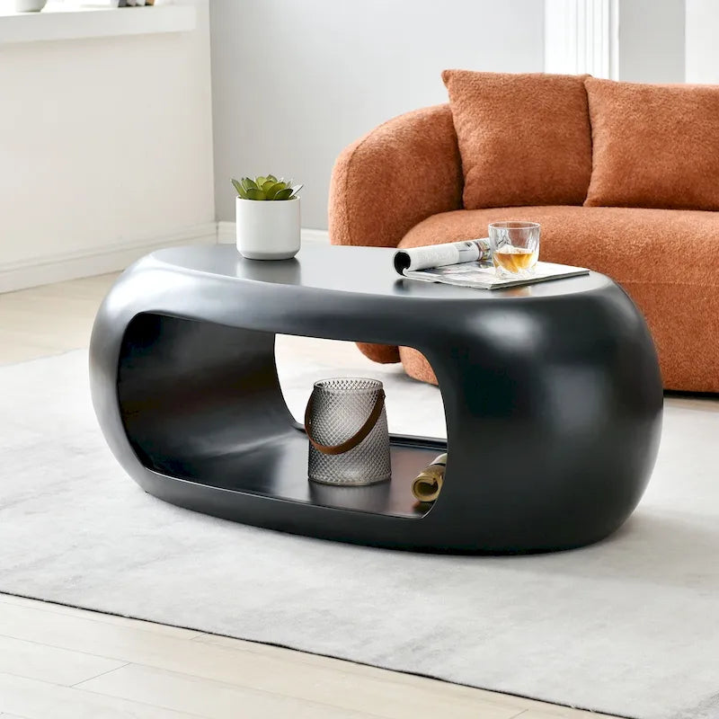 Table basse ovale moderne