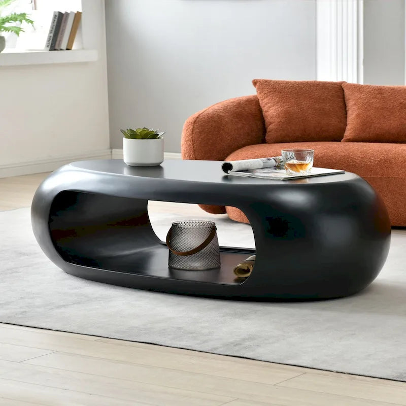 Table basse ovale moderne