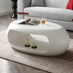 Table basse ovale moderne