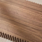 Table basse ovale contemporaine moderne en MDF naturel avec pied robuste, idéale pour le salon (non assemblée).