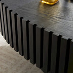 Table basse ovale contemporaine moderne en MDF naturel avec pied robuste, idéale pour le salon (non assemblée).