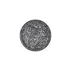 Table d'appoint NAVI noire et blanche, style bohème, pour salon