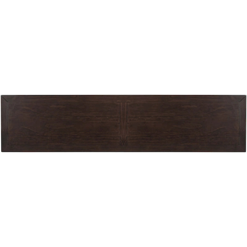 Console/table d'appoint avec tiroirs de rangement et étagère inférieure - 63 cm (L) x 14 cm (l) x 30 cm (H)