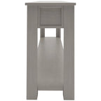 Console/table d'appoint avec tiroirs de rangement et étagère inférieure - 63 cm (L) x 14 cm (l) x 30 cm (H)