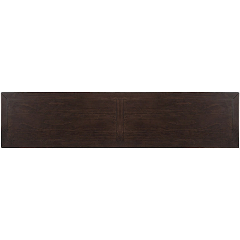 Console/table d'appoint avec tiroirs de rangement et étagère inférieure - 63 cm (L) x 14 cm (l) x 30 cm (H)