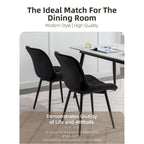 XINMICS Chaises de salle à manger modernes rembourrées en similicuir, ensemble de 2