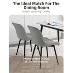 XINMICS Chaises de salle à manger modernes rembourrées en similicuir, ensemble de 2