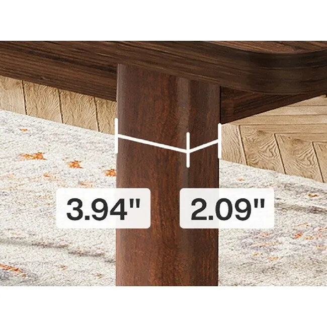 Table de salle à manger pour 4 à 6 personnes, table de cuisine de style campagnard de 160 cm avec pieds en bois massif
