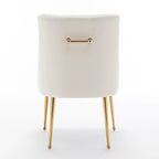 Ensemble de 6 chaises de salle à manger SEYNAR en velours, style moderne et glamour, sans accoudoirs.