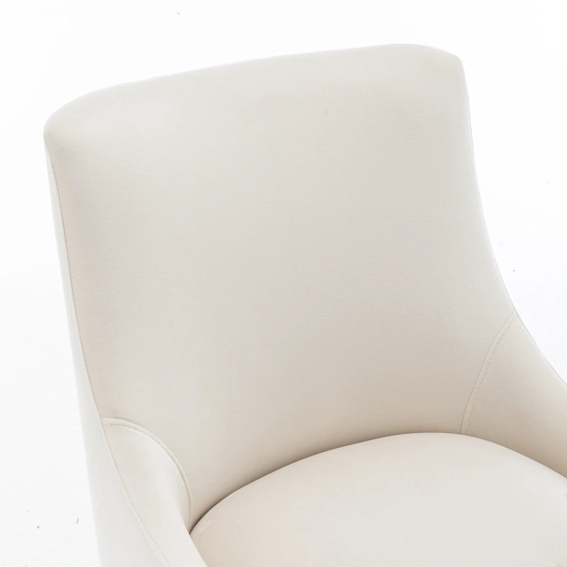 Ensemble de 6 chaises de salle à manger SEYNAR en velours, style moderne et glamour, sans accoudoirs.