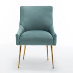 Ensemble de 6 chaises de salle à manger SEYNAR en velours, style moderne et glamour, sans accoudoirs.